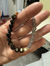 金石靈天然黑曜石手串男女款金曜石貓眼石水晶手串手鏈本命年送男女禮物 曬單實(shí)拍圖