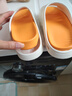 稻草人運動(dòng)拖鞋男士氣墊減震四季居家戶(hù)外穿沙灘防滑踩屎感涼拖 橘42-43 曬單實(shí)拍圖