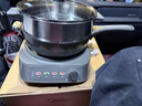 美的（Midea）鈦陶電炒鍋 電蒸鍋 分體式電煮鍋不沾多功能一體炒菜專(zhuān)用鍋電火鍋煎鍋 4.3L煎餅鍋HCG2818S配蒸籠 曬單實(shí)拍圖