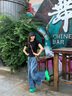 chikoku棉花糖洞洞鞋女夏矮子樂(lè )增高厚底百搭透氣沙灘拖鞋男外穿 小鎢綠 36 【適合35碼】 曬單實(shí)拍圖