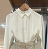 優(yōu)衣庫女裝花式襯衫/長(cháng)袖襯衣26春夏新款482822 00 白色 M 曬單實(shí)拍圖