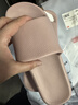 京東京造【抗菌皮紋拖】eva軟彈拖鞋居家室內防滑浴室外穿涼拖女粉色39-40 曬單實(shí)拍圖