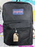 JANSPORT杰斯伯雙肩包女學(xué)生書(shū)包男運動(dòng)休閑純色背包4QUT008 黑色 曬單實(shí)拍圖