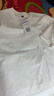 真維斯（Jeanswest）300g重磅純棉短袖t恤夏季圓領(lǐng)五分袖寬松百搭打底衫男女基礎款tee 白色(純色) M (170) (體重110-130斤) 曬單實(shí)拍圖