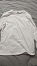 凡客誠品（VANCL）純棉長(cháng)袖T恤男春秋季圓領(lǐng)內搭衣服休閑寬松透氣打底衫 白色 M 曬單實(shí)拍圖