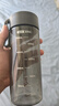 富光夏季女運動(dòng)水杯兒童便攜杯男夏天塑料杯隨手杯子 灰黑色 550ml 曬單實(shí)拍圖
