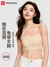 FitonTon無(wú)痕內衣女帶胸墊吊帶細肩帶內衣薄內搭抹胸防走光外穿無(wú)鋼圈背心 曬單實(shí)拍圖