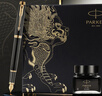 派克（PARKER）鋼筆 簽字筆 IM磨砂黑金墨水筆麒麟禮盒送禮生日禮物馬年禮盒高顏值鋼筆禮盒 曬單實(shí)拍圖