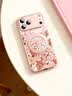 丁域適用iPhone17promax手機殼新款全包鏡頭帶旋轉支架掛繩蘋果16pro超薄防摔air簡約plus情侶保護套 繁花砂粉色 蘋果17 Pro Max 曬單實拍圖