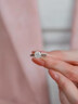 PROSHEVE四爪一克拉培育鉆石戒指女高級(jí)感鉆戒求結(jié)婚七夕情人節(jié)禮物送女友 曬單實(shí)拍圖