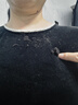 德瑪納【名媛風私服】秋季輕奢風嵌珠鏈圓領絲絨拼接亮片寬松女式連衣裙 曬單實拍圖