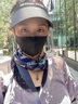 酷然（KORAMAN）戶外防曬面罩魔術(shù)頭巾冰絲脖套防曬男女面巾騎行薄款 仙鶴 曬單實拍圖