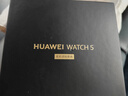 華為HUAWEI WATCH 5 42mm高端款爍金色904L不銹鋼表殼星云杏素皮復合表帶X-TAP智感窗 曬單實(shí)拍圖