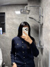POLOWALK麻花針織開衫女春秋季新款保羅女裝氣質休閑絞花毛衣外套長袖線衣 藏青【新款】 L (165) 曬單實拍圖