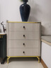 灼霓2024新款斗柜抽屜式客廳臥室擺放床頭收納柜五斗柜大容量多功能柜 120cm長(cháng)六斗柜香檳色 送貨入戶(hù)包安裝 曬單實(shí)拍圖