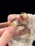 中國黃金（CHINA GOLD）幸遇蝴蝶黃金戒指女足金訂結(jié)婚戒七夕情人節(jié)禮物送女友老婆生日 幸遇蝴蝶戒指約2.15g+證書禮盒 曬單實拍圖
