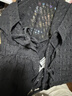 moussy&sly新品田園淑女風泡泡袖系帶針織開衫女030HSM80-2100 黑色020 均碼 00020/F 曬單實拍圖