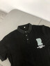頭號青年Polo衫男款短袖夏季冰感棉加大碼男裝韓版寬松休閑男士T恤 黑 5XL 曬單實拍圖