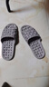 樂(lè )拖（LETUO）男士拖鞋男夏季居家室內浴室洗澡防滑漏水家用按摩軟底涼拖鞋女夏 淺灰 42-43 (建議41-42穿) 曬單實(shí)拍圖