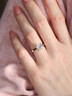 PROSHEVE四爪一克拉培育鉆石戒指女高級(jí)感鉆戒求結(jié)婚七夕情人節(jié)禮物送女友 曬單實(shí)拍圖