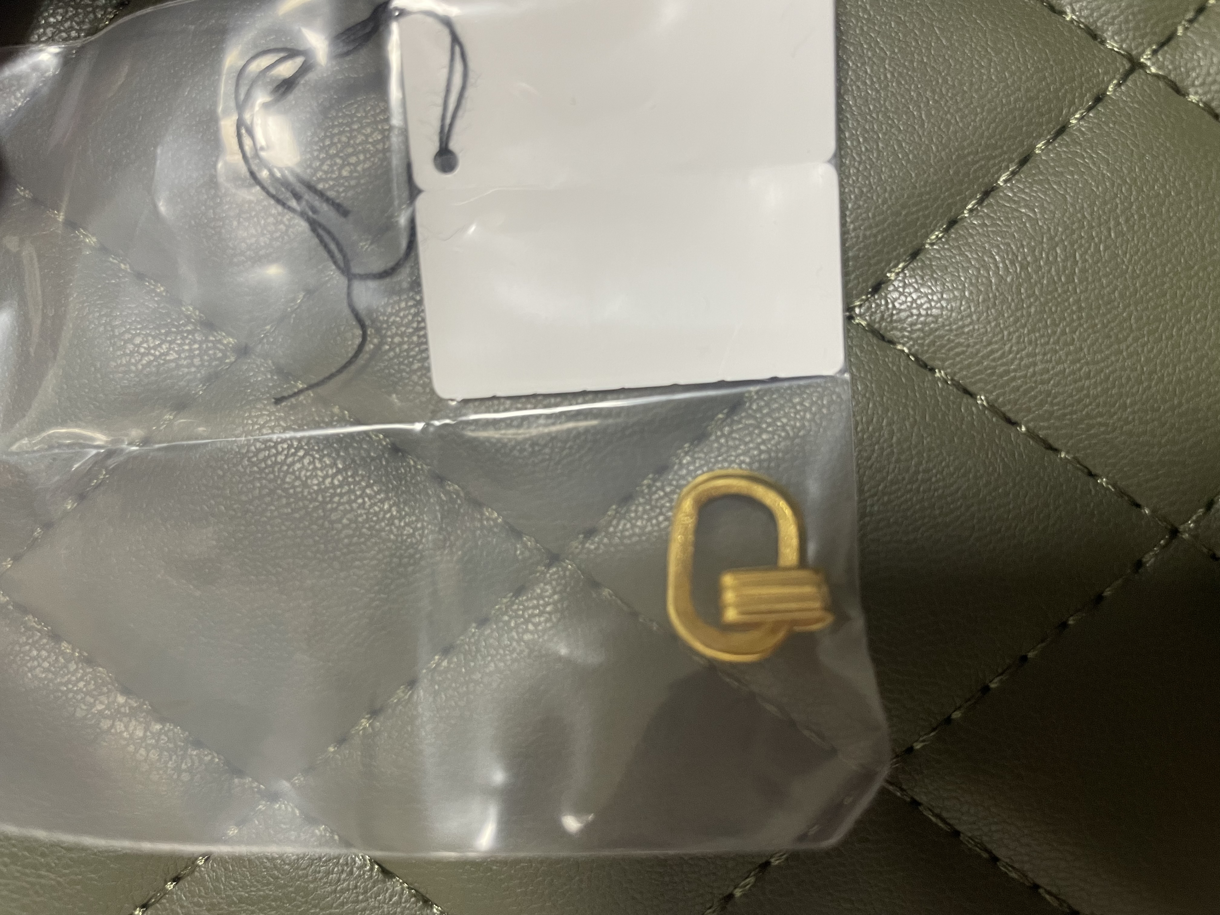 金至尊實心黃金吊墜復古雙環999足金鏈墜不含項鏈七夕禮物送女友計價 金重2.44克（配珠寶禮盒） 曬單實拍圖