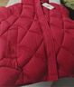 羽絨棉服女短款冬裝新款棉衣小個子時尚輕薄小棉襖韓版加厚外套潮 紅色 XL 90-105斤 曬單實拍圖