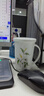 金嵐玉 骨瓷馬克杯個性水杯創意杯子牛奶杯水杯可愛韓版簡約咖啡杯 香榭麗舍-420毫升V杯+蓋子 曬單實拍圖