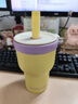 chakolab和序雙層吸管保溫杯大容量保冰玻璃杯學(xué)生高顏值咖啡杯教師節(jié)禮物 暖陽香芋（贈(zèng)一字吸管+同款杯蓋+小網(wǎng)兜）620ml 曬單實(shí)拍圖