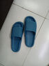 法薇琳藍色拖鞋拖鞋男士防滑耐穿外出穿踩屎感浴室洗澡居家用夏季涼 深藍 42-43 [適合41-42腳] 曬單實(shí)拍圖