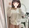 允橘毛衣女針織衫外套外搭開衫高級感2026早春新款上衣輕薄小香風v領 燈籠袖抽繩鏤空毛衣 均碼 建議80-140斤 曬單實拍圖