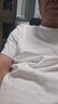 拇指白小T【拍1發(fā)2】李乃文二代水光純棉夏短袖t恤男女三防白小丅圓領(lǐng)上衣 【三防款】男款皓白 XL 曬單實拍圖