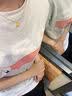 中國黃金（CHINA GOLD）18K金吊墜女款輕奢百搭立體蓮花吊墜情人節生日禮物送女友媽媽 18K金蓮花吊墜【贈鍍金銀鏈】 曬單實拍圖