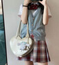 宜品達JK制服半身裙日系蘿莉?qū)W生偽娘大碼jk制服套裝百褶裙女裝大佬套裝 金魚姬【衣服+裙子+領(lǐng)結(jié)】 L 建議(50-55kg) 曬單實拍圖