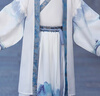 安妮優(yōu)兒男童唐裝漢服夏裝男孩中國風春秋2025新款兒童古裝夏季國學演出服 淺灰色 140 曬單實拍圖