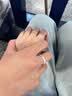 中國黃金（CHINA GOLD）木與枝足銀情侶戒指男女款連理枝對戒七夕情人節(jié)禮物送男女友生日 京速達-足銀木與枝情侶戒指 曬單實拍圖