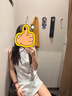UR2026夏季新款女裝休閑條紋翻領拉鏈超短牛仔連衣裙UYL860077 水藍條紋 XS 曬單實拍圖