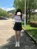 衣然呈品復古牛仔短裙褲女士夏季薄款大碼胖mm高腰遮胯顯瘦a字半身裙子女 藍色 M 【建議90-110斤】 曬單實拍圖