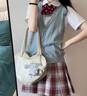 宜品達JK制服半身裙日系蘿莉?qū)W生偽娘大碼jk制服套裝百褶裙女裝大佬套裝 金魚姬【衣服+裙子+領(lǐng)結(jié)】 L 建議(50-55kg) 曬單實拍圖