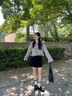 雪茜曼西裝包臀半身裙女2026夏季新款短款高腰顯瘦小個子a字短裙包臀裙 曬單實拍圖