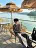 皓頓（HAUT TON）細密人字紋肌理感長袖T恤男士2026春秋新款打底亨利領上衣6002 曬單實拍圖