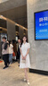 伯德小姐白色短袖連衣裙女夏通勤中長(zhǎng)裙氣質(zhì)顯瘦收腰裙子 曬單實(shí)拍圖