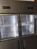 冰仕特蔬菜保鮮柜雙開(kāi)門(mén)三門(mén)冷藏冷凍雙溫展示柜商用餐飲廚房飯店燒烤玻璃門(mén)立式冰箱冰柜水果飲料 【大二門(mén)】豪華款[電子溫控] 全國聯(lián)保 曬單實(shí)拍圖