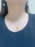 中國黃金（CHINA GOLD）足金蜂蜜蜜罐吊墜女款黃金雙面可愛項(xiàng)鏈鎖骨鏈節(jié)日生日禮物送女友 蜜罐吊墜【配S925鏈】 曬單實(shí)拍圖