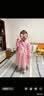 小熊精靈（xiaoxiongjingling）兒童套裝公主裙春秋女童毛衣連衣裙長袖洋氣中大童針織外套裙女孩 粉色常規3件套(外套+連衣裙+包包 120 碼(建議身高110cm左右) 曬單實拍圖