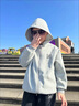 G.DUCKKIDS早秋男童外套連帽2025春秋新款兒童外套拉鏈衫中大童潮酷運動上衣 淺綠外套 130 曬單實拍圖