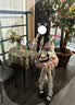 嘉音韓系甜美泡泡紗蝴蝶結腋下包包女感黑粉撞色單肩斜挎包通勤包 粉色 曬單實拍圖