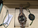 勞力士（ROLEX）女裝日志型 橄欖綠鉆刻 自動機械機芯 100米防水 28mm  瑞表 女表 曬單實拍圖