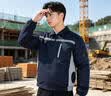 保羅嵐芝（BOLOLANZHI）空調(diào)服男帶風(fēng)扇衣服3C認證夏季薄款工作服戶外釣魚高溫作業(yè)制冷服藏藍長袖雙風(fēng)扇 曬單實拍圖