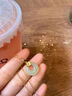 中國黃金（CHINA GOLD）足金花朵和田玉平安扣吊墜女金鑲玉老婆生日禮物中秋節禮物送女友 金鑲玉吊墜【贈S925銀鏈】 約0.6g 曬單實(shí)拍圖