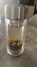 希諾（heenoor）進口鋼化玻璃杯雙層帶蓋小巧加厚保溫家用車載便攜防爆耐高溫高硼 新款加厚200ml鋼蓋-帶杯刷 曬單實拍圖